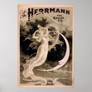 HERMANN le grand illusionniste VAUDEVILLE Poster