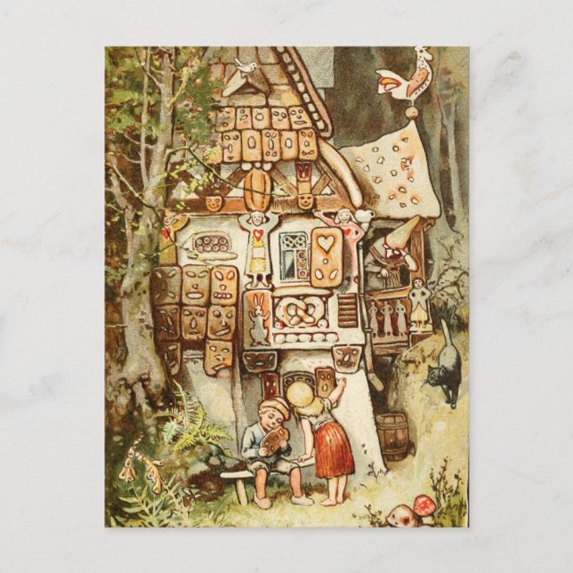 Hermann Vogel - Hansel and Grethel Postcard (Front)