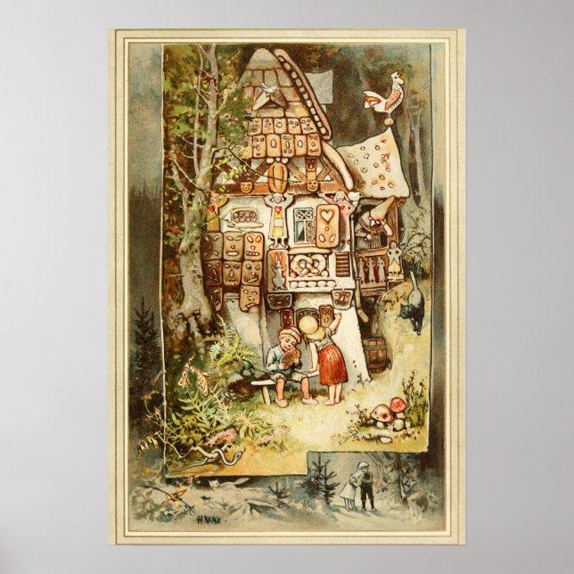 Hermann Vogel - Hansel and Grethel Poster (Front)