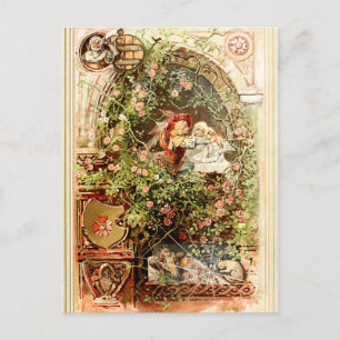 Hermann Vogel - Sleeping Beauty Postcard