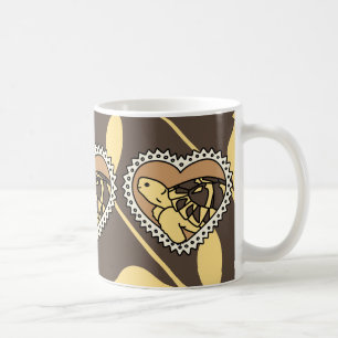 Hermann's Tortoise Mug (brown heart)