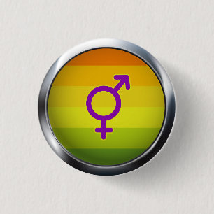 Hermaphrodite 1 Inch Round Button