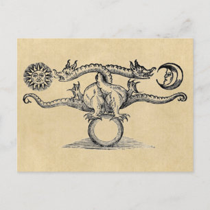 Hermes Bird Alchemy Postcard