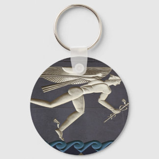 Hermes - Herald of the Greek Gods in NYC Keychain