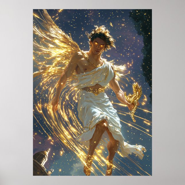 Hermes, Messenger of the Gods - Divine Speed Poster (Front)
