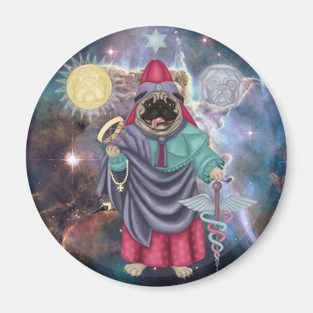 Hermes Pugsmegistus Magnet (Front)