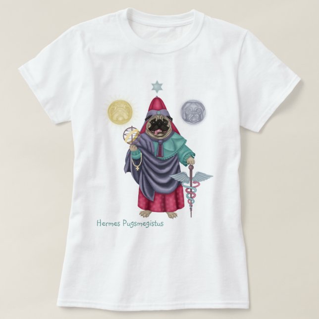 Hermes Pugsmegistus T-Shirt (Design Front)