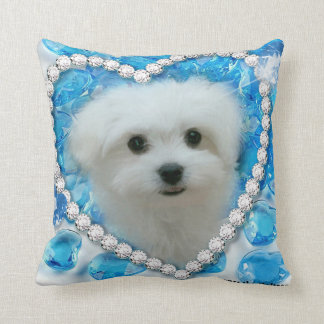 Hermes the Maltese Pillow/Cushion Throw Pillow