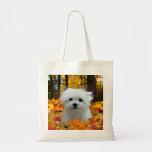 Hermes the Maltese Tote Bag