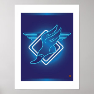 Hermes Winged Sandal-Print Poster