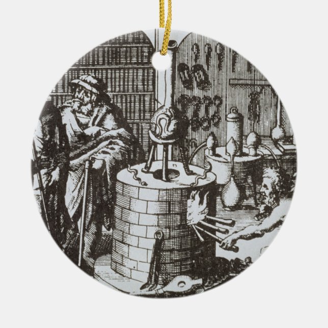 Hermetic Philosophers and an Alchemist, from 'Muse Ceramic Ornament (Front)