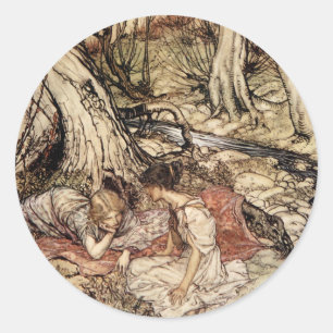 Hermia and Lysander Classic Round Sticker
