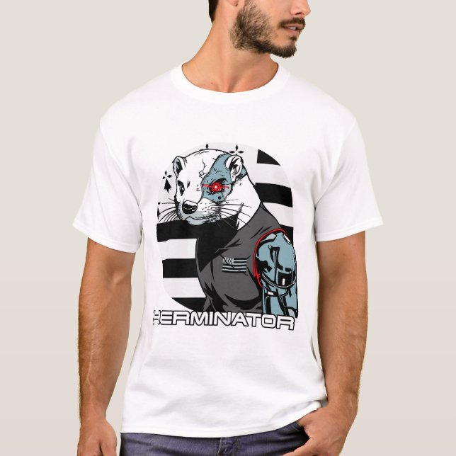 Herminator - hermine bretonne et humour SF T-Shirt (Front)