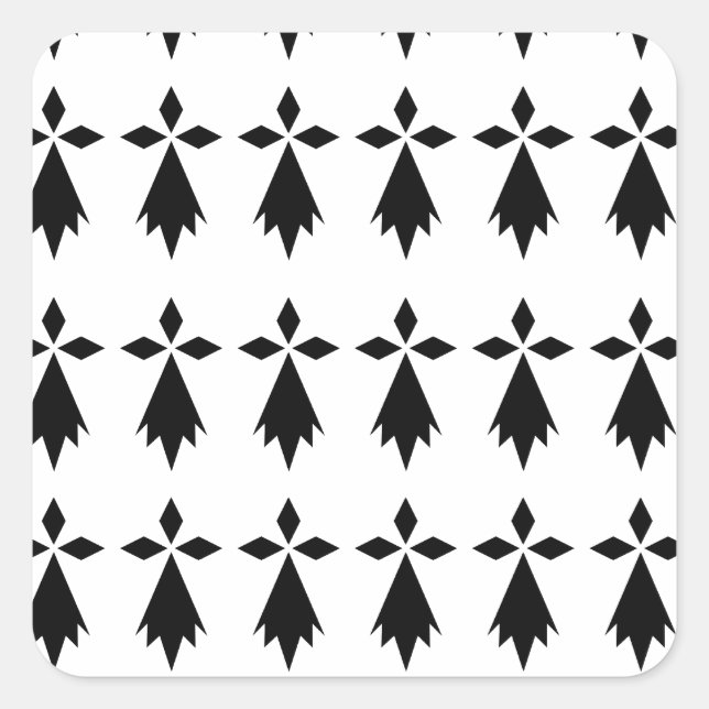 hermine flag Brittany Square Sticker (Front)