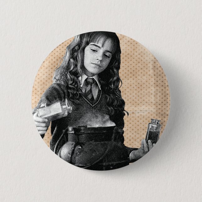 Hermione 7 2 inch round button (Front)