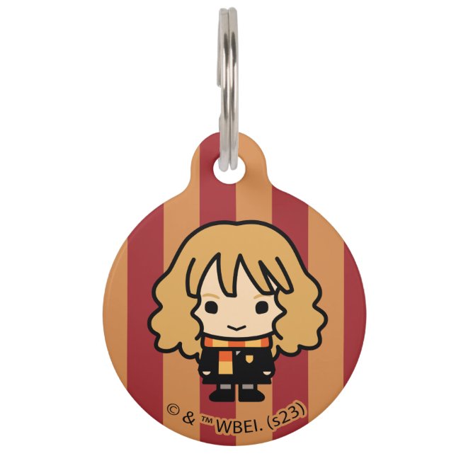 Hermione Granger Cartoon Character Art Pet Tag (Front)