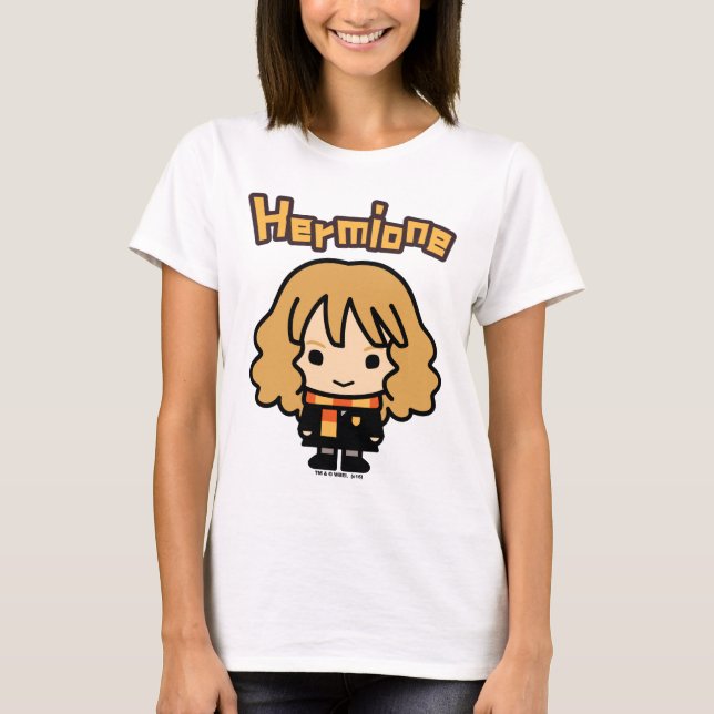Hermione Granger Cartoon Character Art T-Shirt (Front)