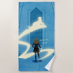 Hermione Granger Patronus Painting Beach Towel