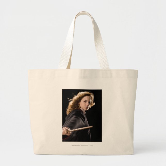 Hermione Granger Ready For Action Large Tote Bag (Front)