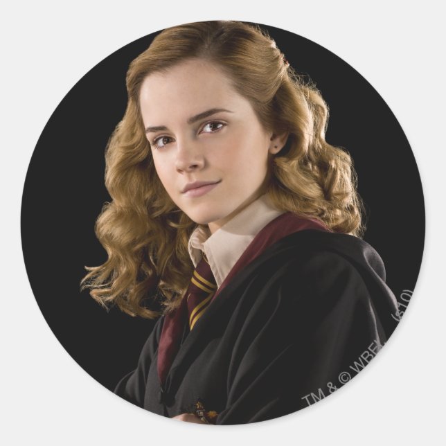 Hermione Granger Scholarly Classic Round Sticker (Front)