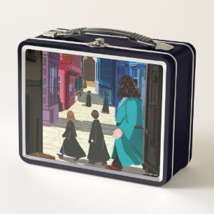 Hermione, HARRY POTTER™, & Hagrid in Diagon Alley Metal Lunch Box