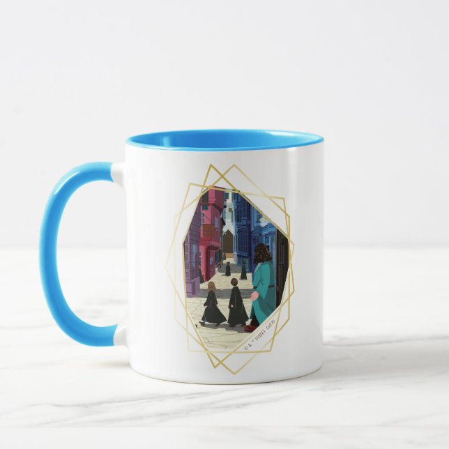 Hermione, HARRY POTTER™, & Hagrid in Diagon Alley Mug (Left)