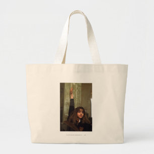 Hermione raises her hand large tote bag