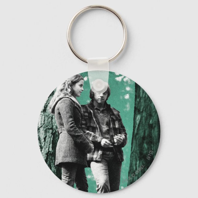Hermione, Ron, and Harry 1 Keychain (Front)