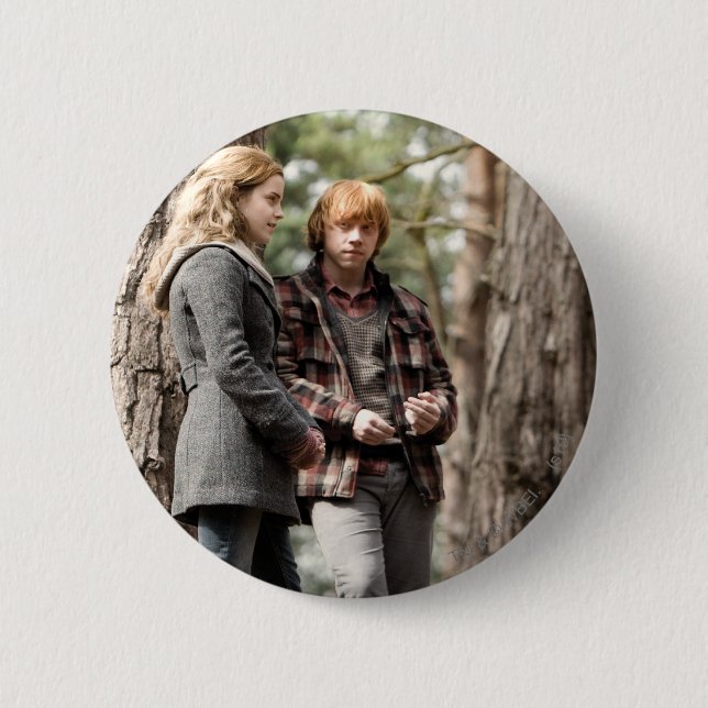 Hermione, Ron, and Harry 2 2 Inch Round Button (Front)