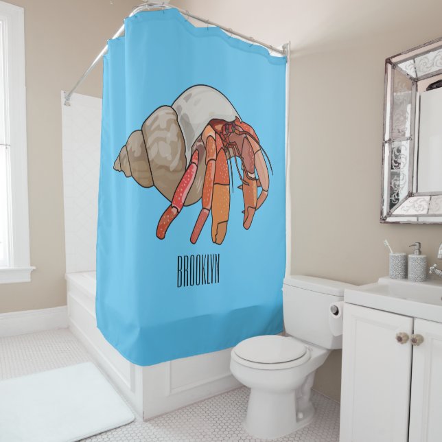 Hermit crab cartoon illustration (In Situ)