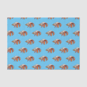 Hermit crab cartoon illustration tissue paper