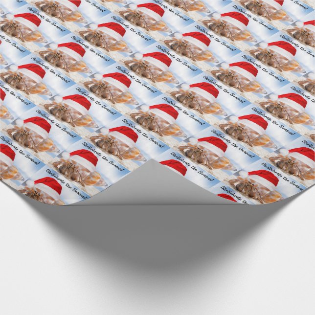 Hermit Crab Christmas Small Wrapping Paper (Corner)