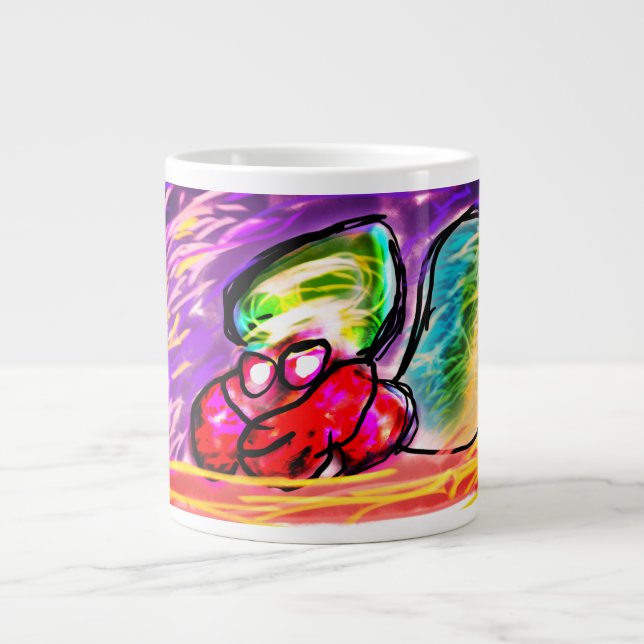 Hermit crab gem large coffee mug (Front)