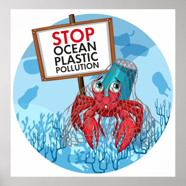 Hermit Crab Holding Sign (Front)