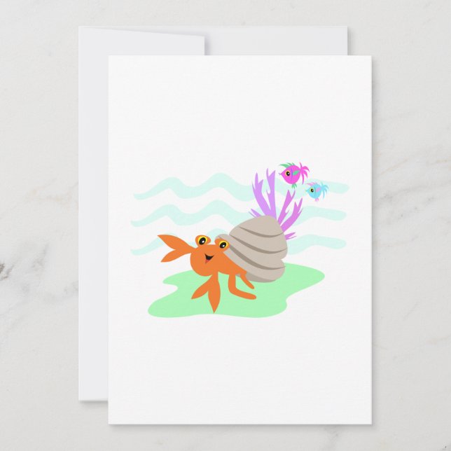 Hermit Crab Invitation (Front)