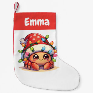 hermit crab Merry Christmas Winter Animals Crabs Small Christmas Stocking