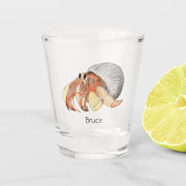 Hermit Crab Shot Glass (Front)