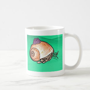Hermit Crab with a Barnacle Shell Hat Coffee Mug