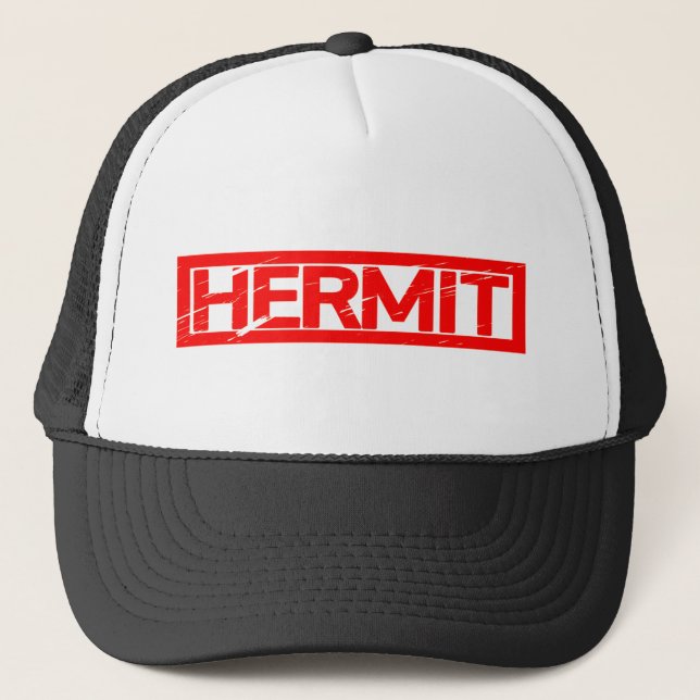 Hermit Stamp Trucker Hat (Front)