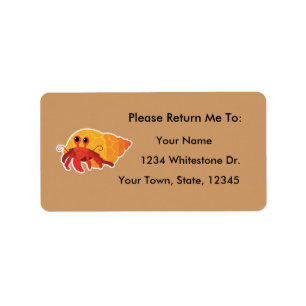 Hermite Crabe Lecture Plaques Sticker Cadeau