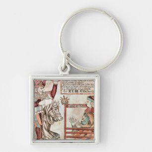 Hermod astride Sleipnir Keychain