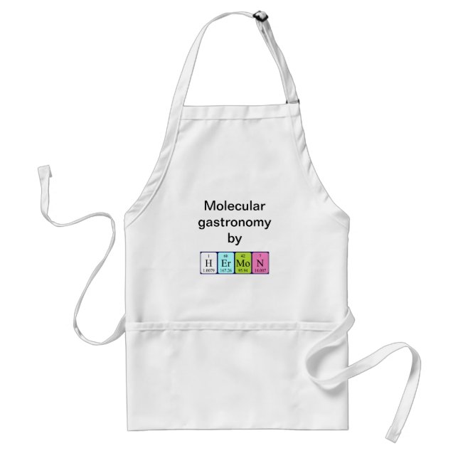 Hermon periodic table name apron (Front)