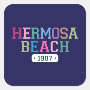 Hermosa Beach 1907 Square Sticker