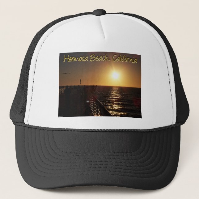 Hermosa Beach, CA Trucker Hat (Front)