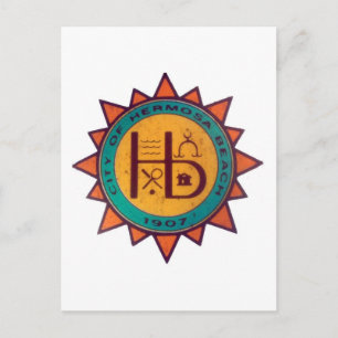 Hermosa Beach Seal Postcard