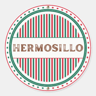 Hermosillo City Pride Emblem – Mexican Identity Classic Round Sticker