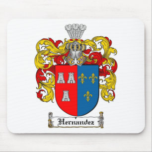 HERNANDEZ FAMILY CREST -  HERNANDEZ COAT OF ARMS MOUSE PAD