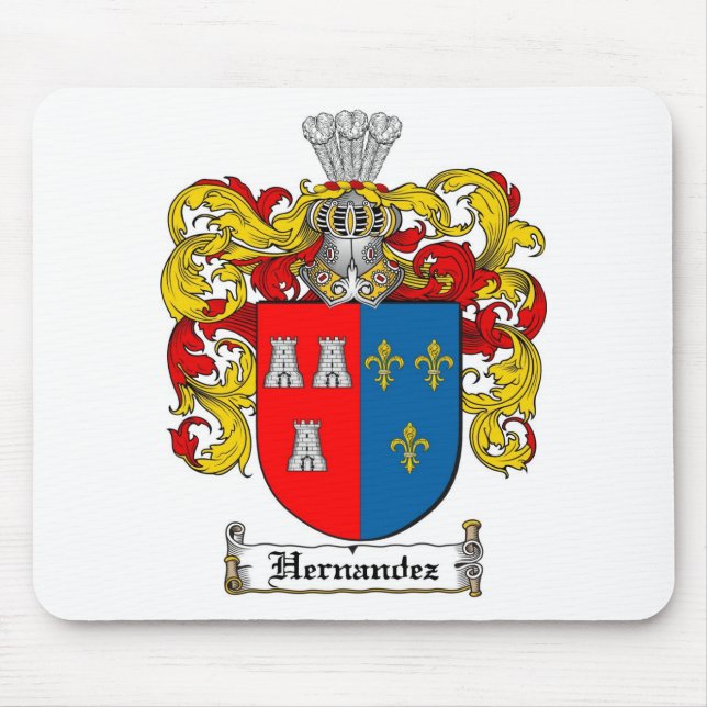 HERNANDEZ FAMILY CREST -  HERNANDEZ COAT OF ARMS MOUSE PAD (Front)