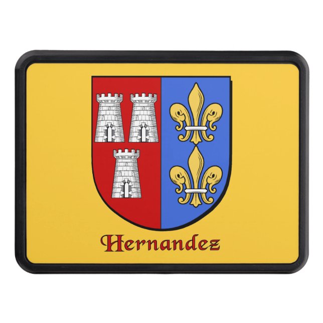 Hernandez Family Shield Trailer Hitch Cover (Front)