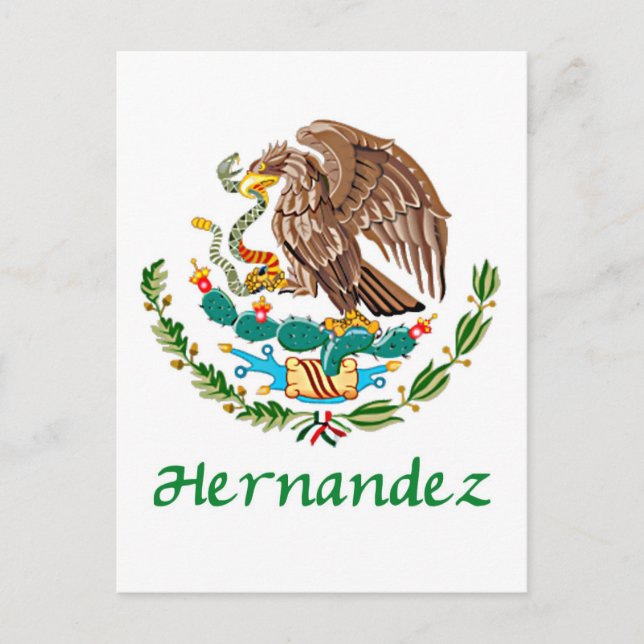 Hernandez Mexican National Seal Postcard (Front)